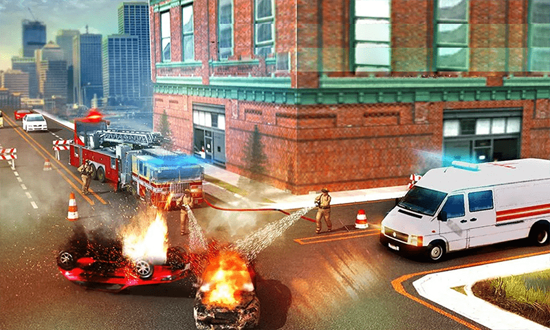 模拟驾驶消防车图4