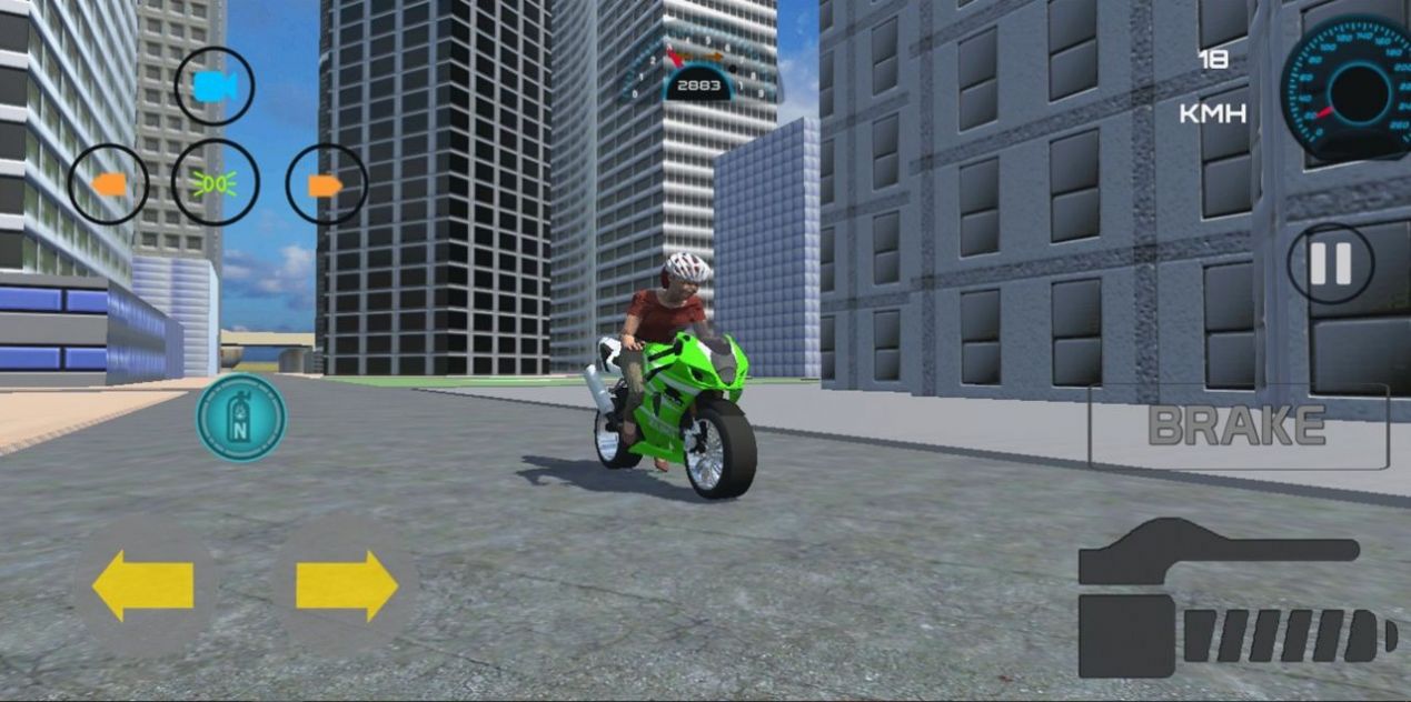 城市摩托模拟驾驶3D图1