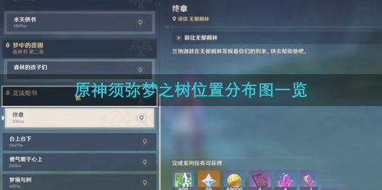 原神须弥梦之树位置分布图一览