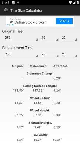 轮胎计算器app图1