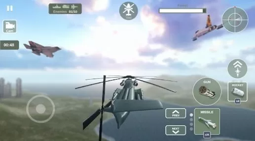 直升机模拟器天空战争图0