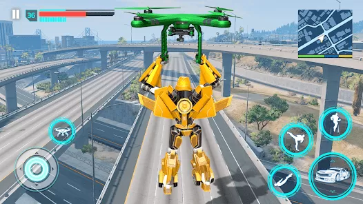 Flying Police Robot Game游戏官网版图0