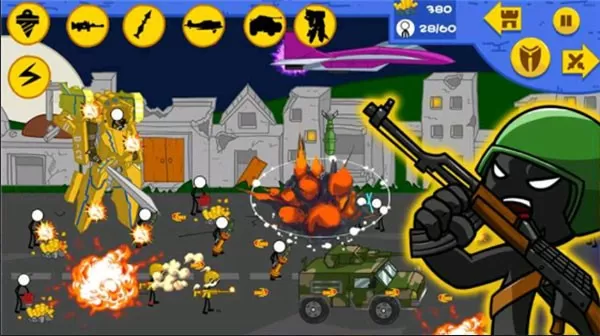 Stickman War Simulator：Modern下载2024安卓最新版图0