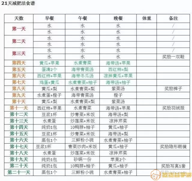 减肥打卡语言