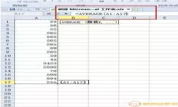 excel表格平均值计算公式