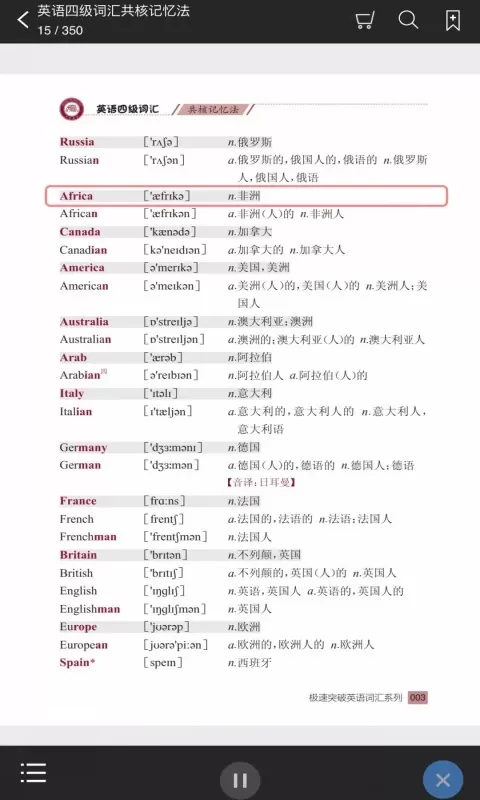 英语四级词汇共核记忆法下载官方版图1